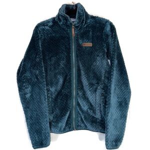 Columbia Sportswear Women's S Fire Side II Sherpa Full Zip Fleece Jacket Green